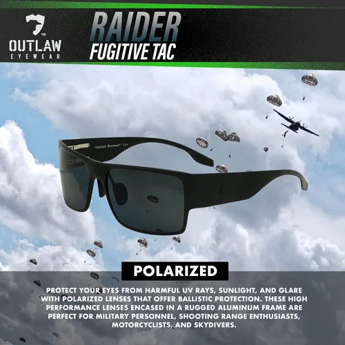 Vista 6 de Raider TAC - Gafas de sol tácticas para hombre y mujer