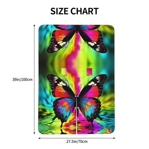 Vista 5 de Baby Car Seat Canopy Cover for Mom, Soft Breathable Nursing Breastfeeding Covers Multi Use Stroller Sun Shade Newborn Shower Gift，Colorful Butterfly