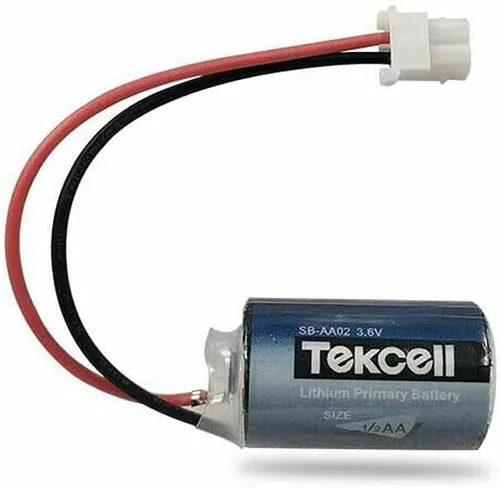 Vista 2 de Paquete de 10 baterías de litio de 3.6 V 1200 mAh SB-AA02 para Tekcell SB-AA02 3.6V 1/2AA batería de litio con enchufe