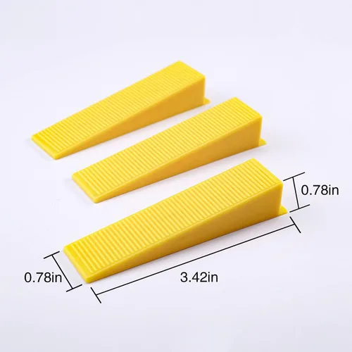 Vista 7 de GenericBrands Kit de sistema de nivelación de azulejos de 1/8 de pulgada, 600 clips espaciadores de azulejos y 200 cuñas reutilizables con 1