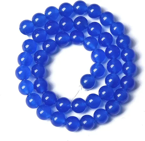 Vista 79 de 4MM 86 piezas Cuentas sueltas de piedra natural de amazonita calcedonia para hacer joyería DIY Pulsera Collar 1 hebra