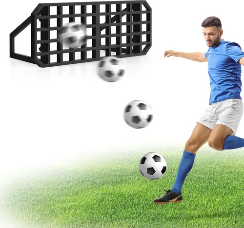 Vista 4 de Tabla de rebote de fútbol de 2 ángulos para adultos, equipo de entrenamiento de fútbol para práctica de pases y tiros