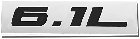 Vista 72 de 1.5L Negro/Cromo Aleación de Aluminio Auto Maletero Puerta Guardabarros Parachoques Insignia Calcomanía Emblema Cinta Adhesiva Pegatina