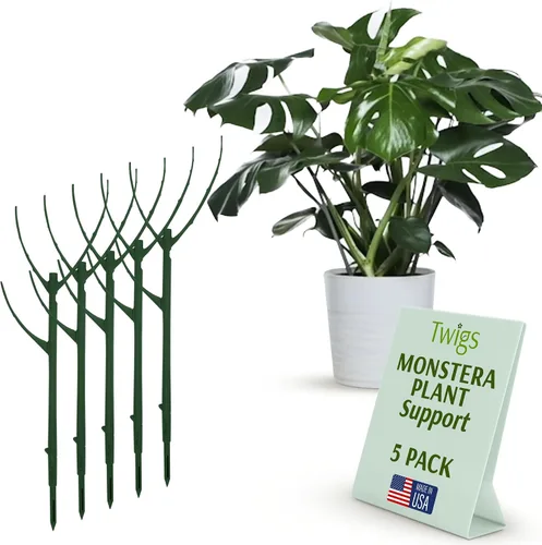 Vista 20 de Estacas de soporte para plantas para uso en interiores y exteriores, alternativa duradera de enrejado para plantas trepadoras y en maceta