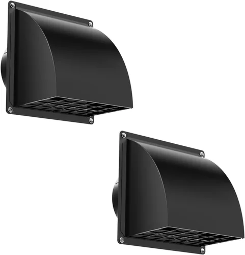 Vista 15 de HG Power Cubierta de ventilación de secadora de 4 pulgadas exterior con Negro