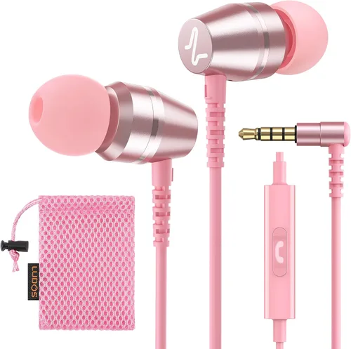 Vista 11 de LUDOS OMNITONE Auriculares con cable in-ear, 5 años de garantía, auriculares con micrófono, conector de 3.5 mm, auriculares con cable