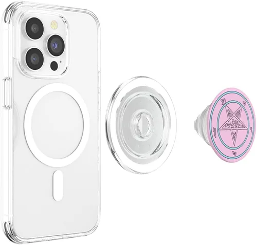 Vista 4 de Sigil of Baphomet Pastel Goth Occult Harajuku Yami Kawaii PopSockets MagSafe PopGrip para iPhone
