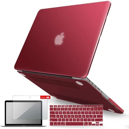 Vista 20 de IBENZER Compatible con MacBook Pro de 13 pulgadas 2015 2014 2013 finales 2012 A1502 A1425, carcasa rígida y cubierta de teclado y protector