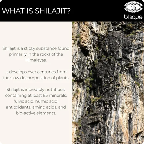 Vista 9 de Blisque – Suplemento de resina de shilajit orgánico puro del Himalaya Auténtico y natural Grado A dorado Contiene ácido fúlvico