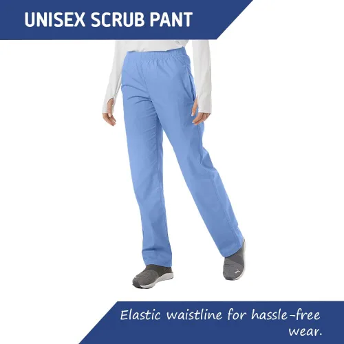 Vista 5 de Pantalón médico unisex, pantalones de uniforme médico clásicos ultra suaves, pantalones de cintura elástica, pantalones médicos y pantalones cargo