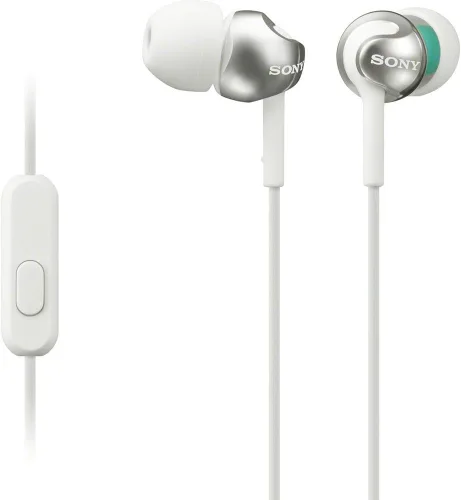 Vista 5 de Sony Audífonos con cable de graves profundos con control de teléfono inteligente y micrófono - Negro metálico