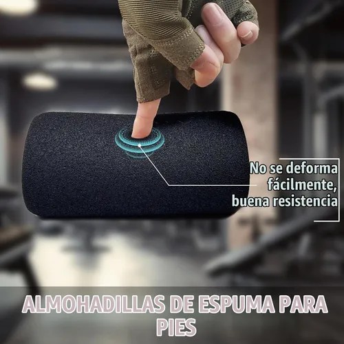 Vista 3 de Rodillo de espuma de alta densidad, almohadillas de espuma de repuesto para equipos de máquinas de ejercicio de gimnasio en casa, banco de pesas