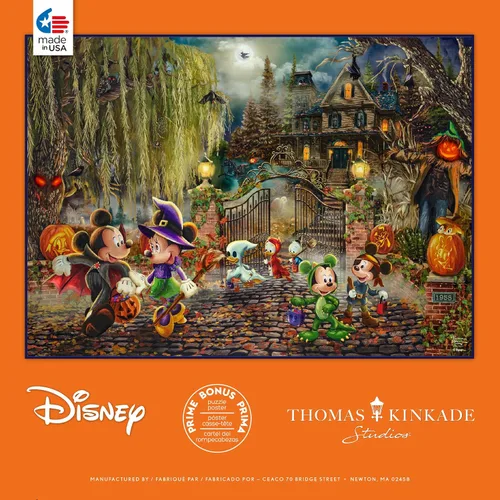 Vista 5 de Ceaco - Thomas Kinkade - Disney - Mickey y Minnie Halloween Fun - Rompecabezas de 1000 piezas