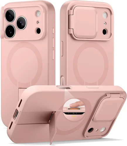 Vista 84 de SURITCH Funda para iPhone Air con cubierta de control de cámara, funda deslizante para cámara y soporte ajustable, compatible con MagSafe, a prueba