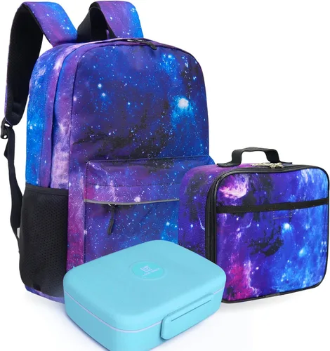 Vista 10 de Fenrici - Mochila para niñas, niños y adolescentes, mochila reciclada para laptop, de 16 x 13.5 pulgadas, Computadora portátil, M, Negro