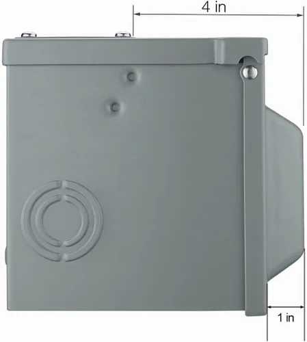 Vista 5 de Miady Caja de toma de corriente de 50 amperios 6-50R de 250 voltios, cerrada con cerradura y resistente a la intemperie, panel de receptáculo