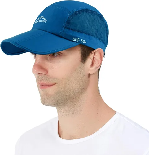 Vista 36 de ELLEWIN Gorra de béisbol unisex UPF 50 sin estructura, con pico grande y plegable