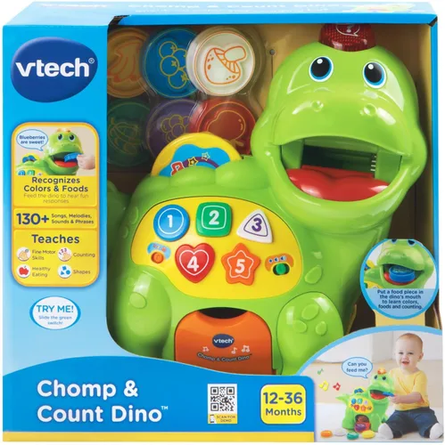 Vista 7 de VTech Chomp y Count Dino, Verde