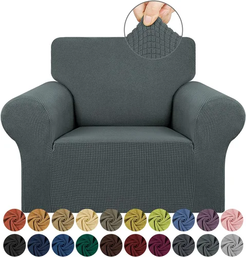 Vista 40 de KEKUOU Funda elástica para sofá biplaza, funda de sofá para sofá de 2 cojines (55-78 pulgadas), protector de muebles con parte inferior elástica