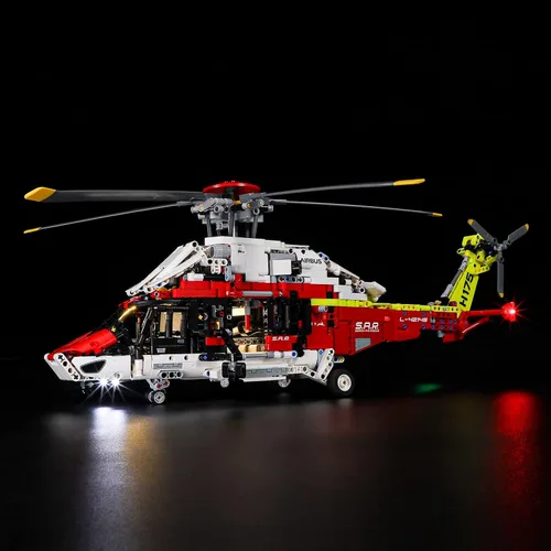 Vista 3 de BRIKSMAX Kit de iluminación LED para LEGO-42145 Airbus H175 Rescue Helicopter - Compatible con el modelo de bloques de construcción Lego Technic