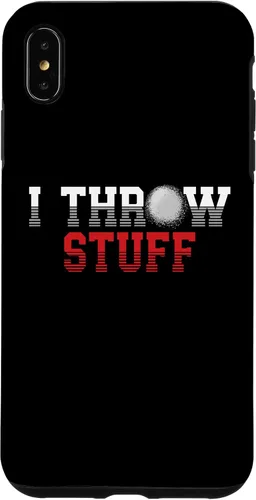 Vista 7 de iPhone 15 I Throw Stuff Lanzamiento de pista y campo Funda Shot Put