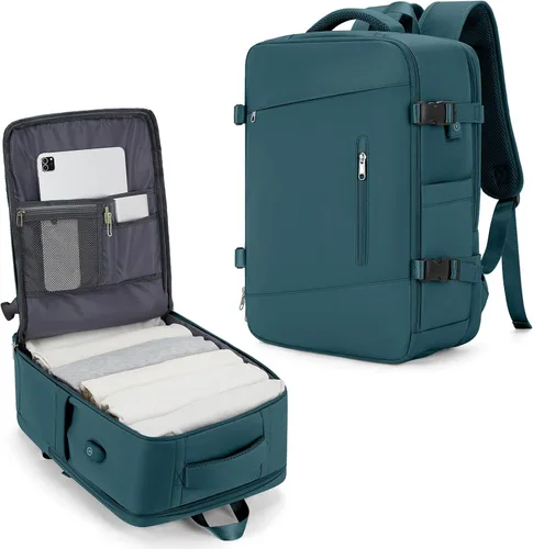Vista 68 de VGCUB Mochila grande de viaje para trabajo, negocios, mochila para computadora portátil aprobada para vuelo, para mujeres y hombres, mochila