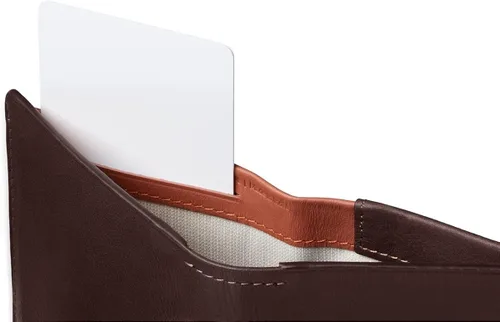 Vista 5 de Bellroy Note Sleeve - Edición premium cartera delgada de cuero billetera billete Marrón Minimalista