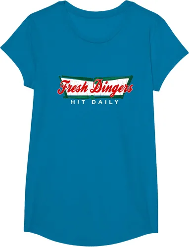 Vista 82 de Camiseta divertida de béisbol y softbol Don't Bunt Hit Fresh Dingers, Negro