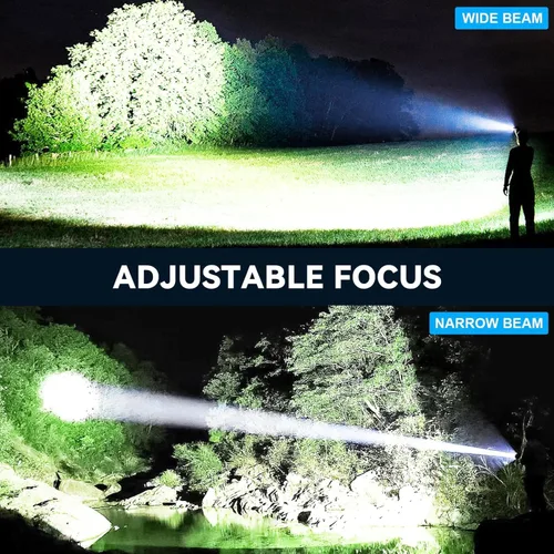 Vista 4 de Flashlight Rechargeable LED High Lumens - 99,000 lm Super Bright Flash Light with 5 Modes, Powerful Lintera for Home, Camping(2 Pack)