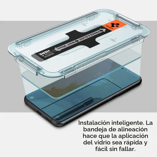 Vista 4 de Spigen GlasTR EZ FIT - Protector de pantalla de vidrio templado para Galaxy
