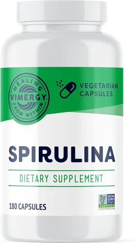 Vista 7 de Vimergy Polvo de espirulina - Proteína vegetal concentrada que apoya la salud inmunológica y la función cardiovascular - Vegano, Kosher, sin gluten