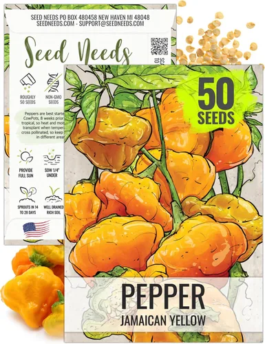 Vista 11 de Seed Needs - Semillas de pimiento arcoíris para plantar verduras, 1 paquete