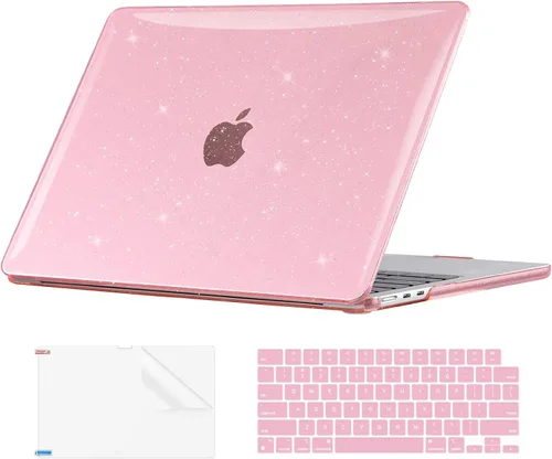 Vista 10 de EooCoo - Funda para MacBook Air de 15 pulgadas M5 M4 M3 M2 2026-2023, color negro cristal Easy to Install, Sturdy, Plastic Hard Shell Case &