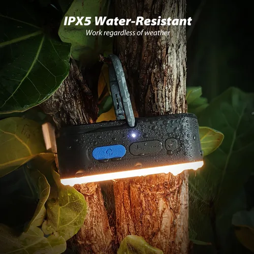 Vista 7 de Clemas Linterna LED Portátil para Acampada, Luces Recargables con Sensor de Movimiento, Luces USB Ligeras Colgantes para Tienda, Luz Magnética