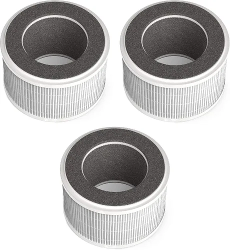 Vista 3 de Nispira Filtro de aire HEPA de repuesto compatible con el purificador de aire HEPA compacto 3 en 1 hOmeLabs, 2 paquetes