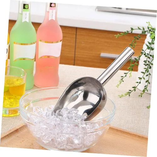 Vista 5 de DOITOOL Cuchara de hielo de acero inoxidable Cuchara de hielo de acero inoxidable Cuchara de helado Cuchara de hielo de metal Cuchara de comida