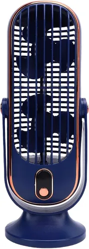Vista 11 de Gonetre Ventilador de escritorio, ventilador de torre USB, enfriador de aire portátil, ventilador vertical, 5 velocidades, motor sin escobillas
