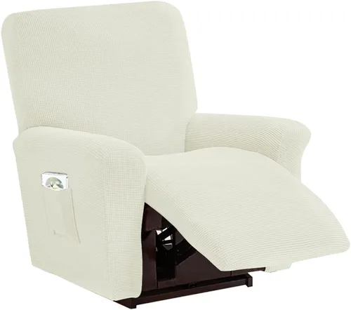 Vista 7 de vctops Fundas elásticas resistentes al agua, para sofá reclinable, suaves y lisas, con correa elástica antideslizante, protector de muebles