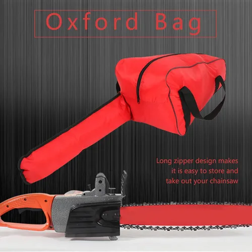 Vista 4 de Estuche para motosierra, bolsa de transporte para motosierra, protección portátil, impermeable, bolsa de transporte, accesorios para motosierra
