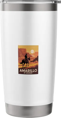 Vista 3 de Amarillo By Mornin Folk Style Western Country Music Stainless Steel Insulated Tumbler