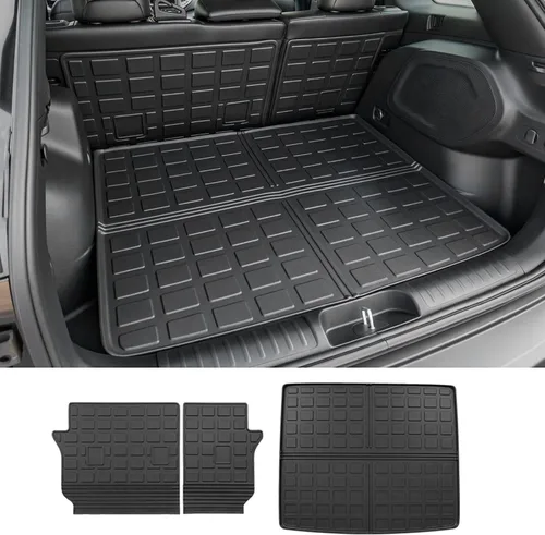 Vista 11 de Rongtaod Alfombrilla para maletero y respaldo para Jeep Grand Cherokee L