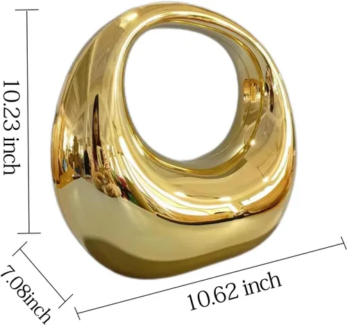Vista 9 de YYW Bolso de noche de acrílico bolso de noche transparente único con forma de luna