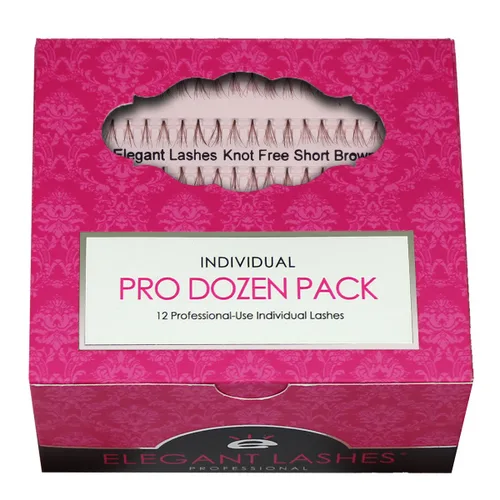 Vista 4 de Elegant Lashes Pestañas individuales largas negras sin nudos (paquete individual - 1 bandeja)