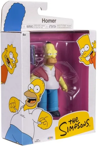 Vista 5 de Figuras de acción de Los Simpsons de 5 pulgadas de Homer enfermo con Hoagie