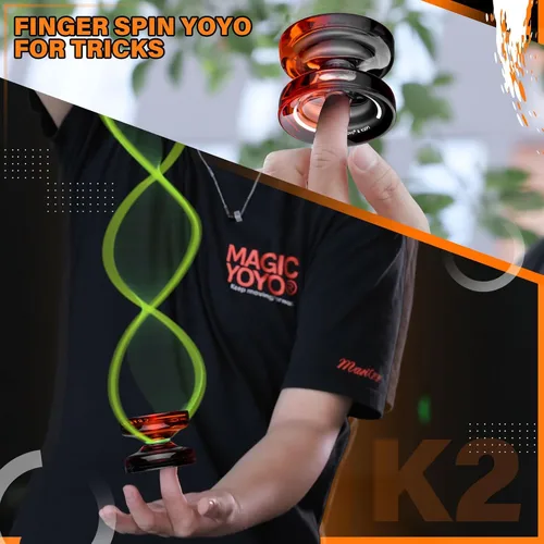 Vista 4 de MAGICYOYO Paquete de 3 yoyos sensibles para niños principiantes, K2