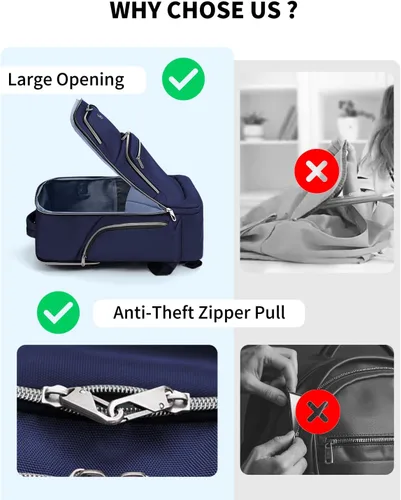 Vista 3 de Bolsa de gimnasio con compartimento para zapatos y mochila de viaje para computadora portátil