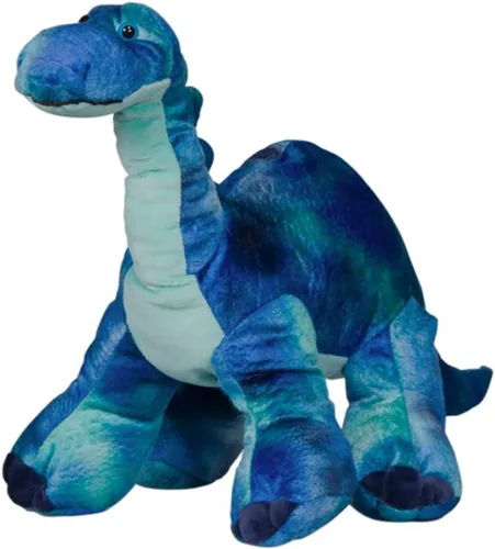 Vista 2 de Peluche suave de 8 pulgadas de peluche azul Burly The Brachiosaurus... We Stuff 'em... You Love 'em!