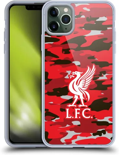 Vista 234 de Head Case Designs Funda de gel con licencia oficial del Liverpool Football Club Away Colourways Crest Camou [protección de grado militar] compatible