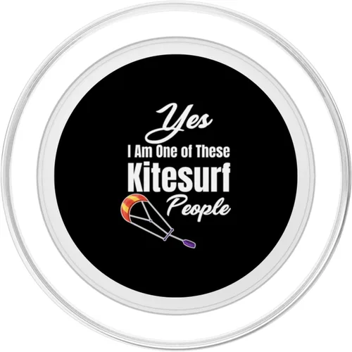 Vista 2 de Yes I Am One Of These Kitesurf People Sailboard Boating PopSockets MagSafe PopGrip for iPhone