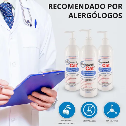 Vista 4 de Allersearch Champú para gatos antialérgenos Cat+